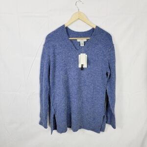 Women's Nwt Small BLue V-Neck Magaschoni Sweater